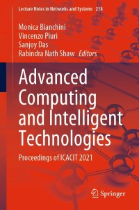 Cover image: Advanced Computing and Intelligent Technologies 9789811621635