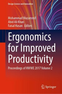 Imagen de portada: Ergonomics for Improved Productivity 9789811622281