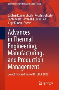 Cover image: Advances in Thermal Engineering, Manufacturing, and Production Management 9789811623462