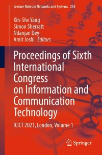 صورة الغلاف: Proceedings of Sixth International Congress on Information and Communication Technology 9789811623769