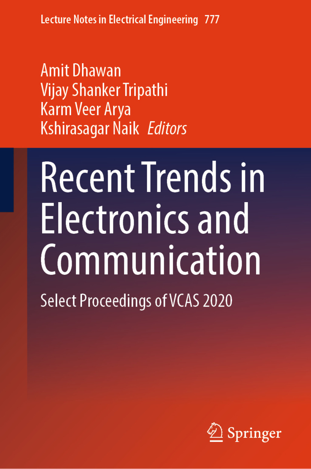 Recent Trends in Electronics and Communication Select Proceedings of VCAS 2020