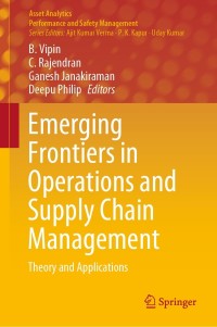 Cover image: Emerging Frontiers in Operations and Supply Chain Management 9789811627736