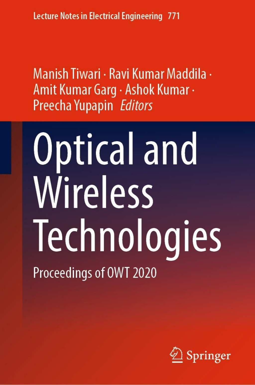 Optical and Wireless Technologies Proceedings of OWT 2020