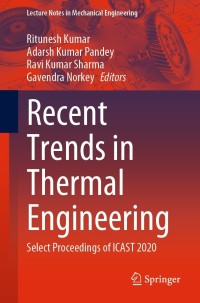 Cover image: Recent Trends in Thermal Engineering 9789811631313