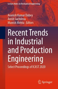 Cover image: Recent Trends in Industrial and Production Engineering 9789811631344