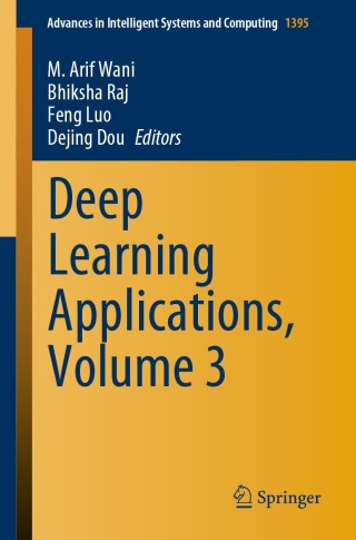 Cover image: Deep Learning Applications, Volume 3 9789811633560