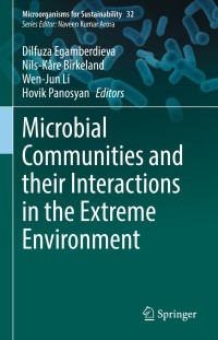 Cover image: Microbial Communities and their Interactions in the Extreme Environment 9789811637308