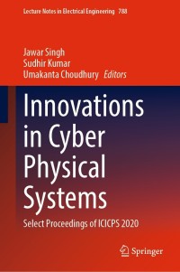Cover image: Innovations in Cyber Physical Systems 9789811641480
