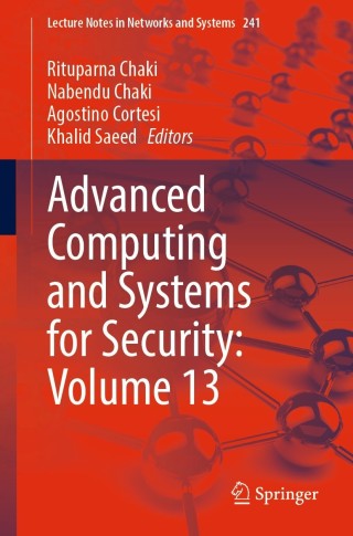 Imagen de portada: Advanced Computing and Systems for Security: Volume 13 9789811642869