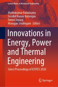 صورة الغلاف: Innovations in Energy, Power and Thermal Engineering 9789811644887