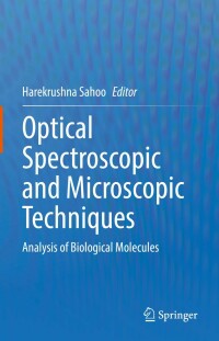 Cover image: Optical Spectroscopic and Microscopic Techniques 9789811645495