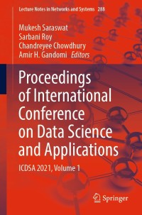 Cover image: Proceedings of International Conference on Data Science and Applications 9789811651199