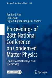 صورة الغلاف: Proceedings of 28th National Conference on Condensed Matter Physics 9789811654060