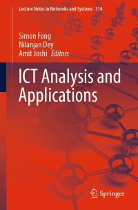 Cover image: ICT Analysis and Applications 9789811656545