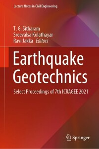 Cover image: Earthquake Geotechnics 9789811656682