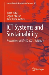 Cover image: ICT Systems and Sustainability 9789811659867