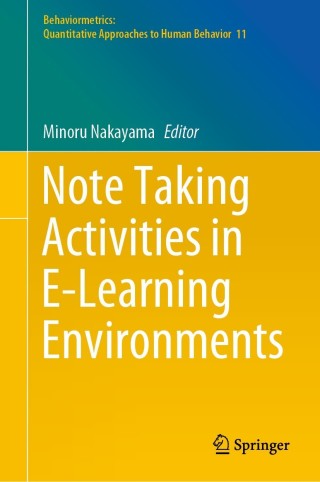 Cover image: Note Taking Activities in E-Learning Environments 9789811661037