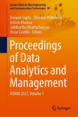 Imagen de portada: Proceedings of Data Analytics and Management 9789811662881