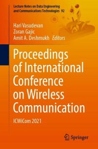 Imagen de portada: Proceedings of International Conference on Wireless Communication 9789811666001