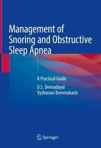 Imagen de portada: Management of Snoring and Obstructive Sleep Apnea 9789811666193