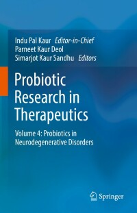 Cover image: Probiotic Research in Therapeutics 9789811667596