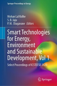 Imagen de portada: Smart Technologies for Energy, Environment and Sustainable Development, Vol 1 9789811668746