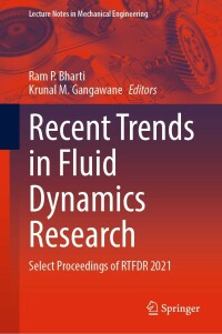 Titelbild: Recent Trends in Fluid Dynamics Research 9789811669279