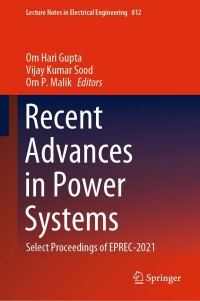 Imagen de portada: Recent Advances in Power Systems 9789811669699