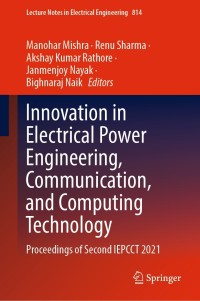 Immagine di copertina: Innovation in Electrical Power Engineering, Communication, and Computing Technology 9789811670756