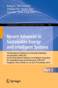 Titelbild: Recent Advances in Sustainable Energy and Intelligent Systems 9789811672095
