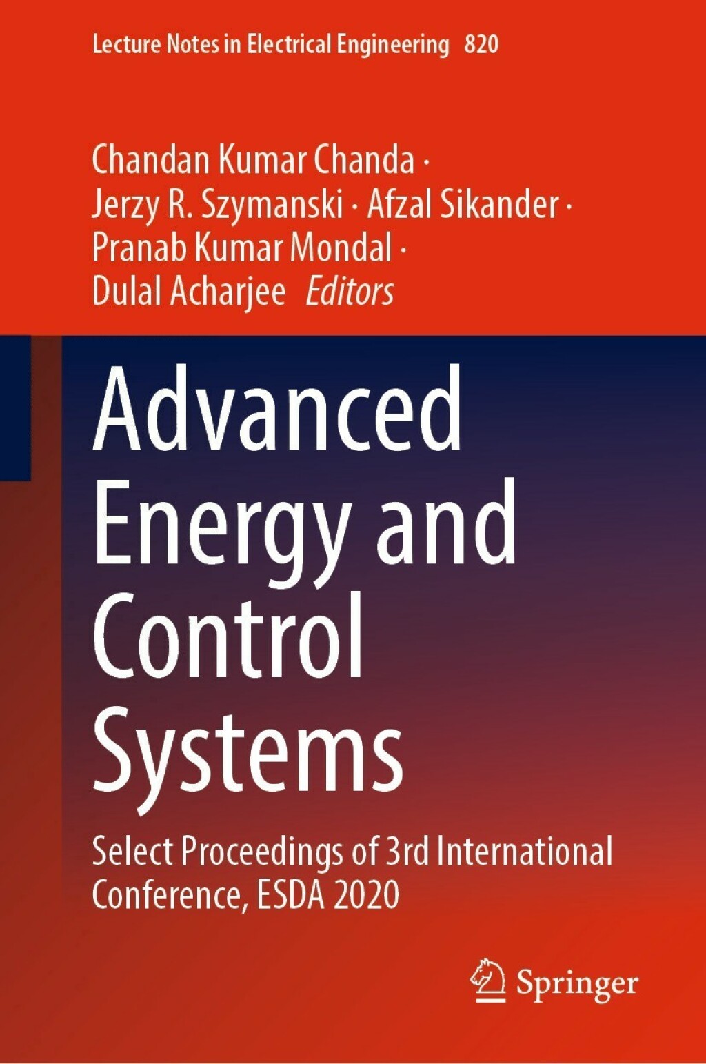 Advanced Energy and Control Systems Select Proceedings of 3rd International Conference, ESDA 2020