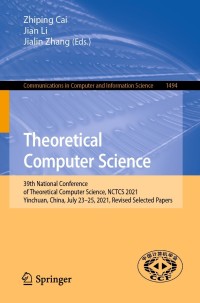 Cover image: Theoretical Computer Science 9789811674426