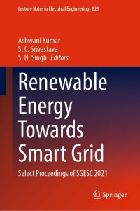 صورة الغلاف: Renewable Energy Towards Smart Grid 9789811674716