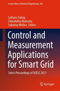 Titelbild: Control and Measurement Applications for Smart Grid 9789811676635