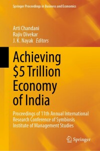 Cover image: Achieving $5 Trillion Economy of India 9789811678172