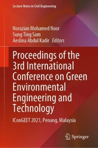 Cover image: Proceedings of the 3rd International Conference on Green Environmental Engineering and Technology 9789811679193