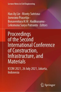 Imagen de portada: Proceedings of the Second International Conference of Construction, Infrastructure, and Materials 9789811679483
