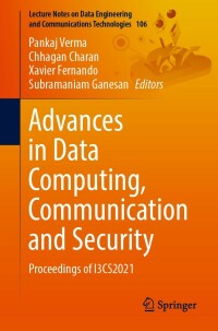 Immagine di copertina: Advances in Data Computing, Communication and Security 9789811684029