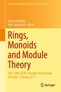 Imagen de portada: Rings, Monoids and Module Theory 9789811684210