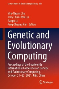 Cover image: Genetic and Evolutionary Computing 9789811684296