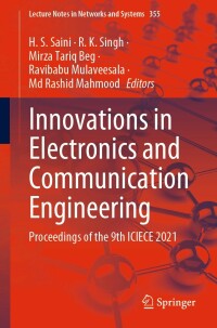 Imagen de portada: Innovations in Electronics and Communication Engineering 9789811685118