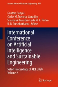 Imagen de portada: International Conference on Artificial Intelligence and Sustainable Engineering 9789811685453