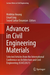 Imagen de portada: Advances in Civil Engineering Materials 9789811686665