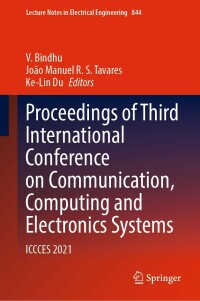 Imagen de portada: Proceedings of Third International Conference on Communication, Computing and Electronics Systems 9789811688614