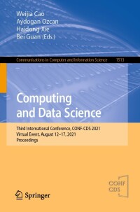 Immagine di copertina: Computing and Data Science 9789811688843