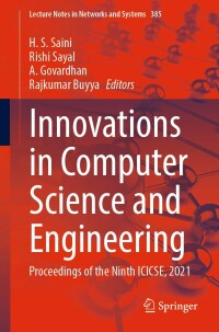 表紙画像: Innovations in Computer Science and Engineering 9789811689864