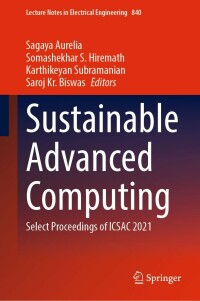 Imagen de portada: Sustainable Advanced Computing 9789811690112