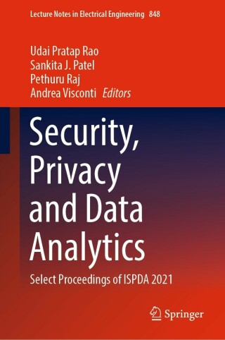 Imagen de portada: Security, Privacy and Data Analytics 9789811690884