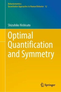 Imagen de portada: Optimal Quantification and Symmetry 9789811691690