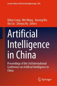 Cover image: Artificial Intelligence in China 9789811694226